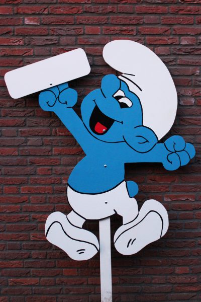 Geboortebord Smurf huren voor jongen of meisje